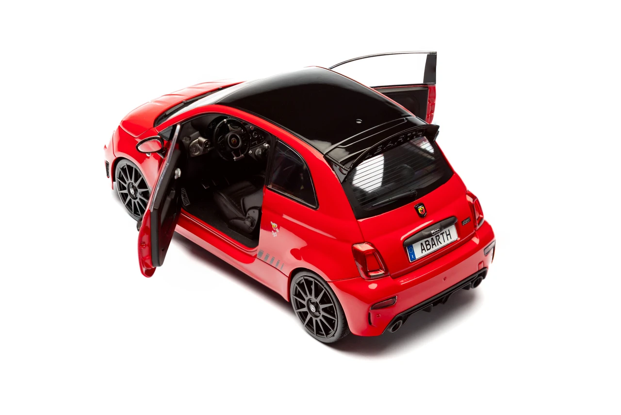 1/18 Solido 2023 Fiat F595 Abarth (Red) Diecast Car Model