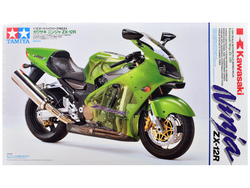 カーモデル Model Kit Kawasaki Ninja ZX-12R Motorcycle 1/12 Scale Model by