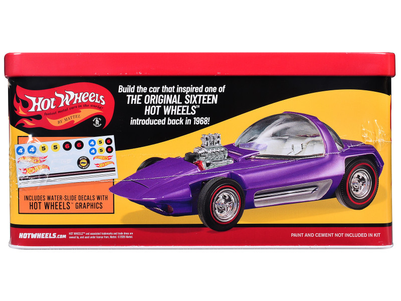 ホットウィール　 SILHOUETTE 1/25 プラモデルキット Skill 2 Model Kit Hot Wheels Silhouette with Collector Tin 1/25