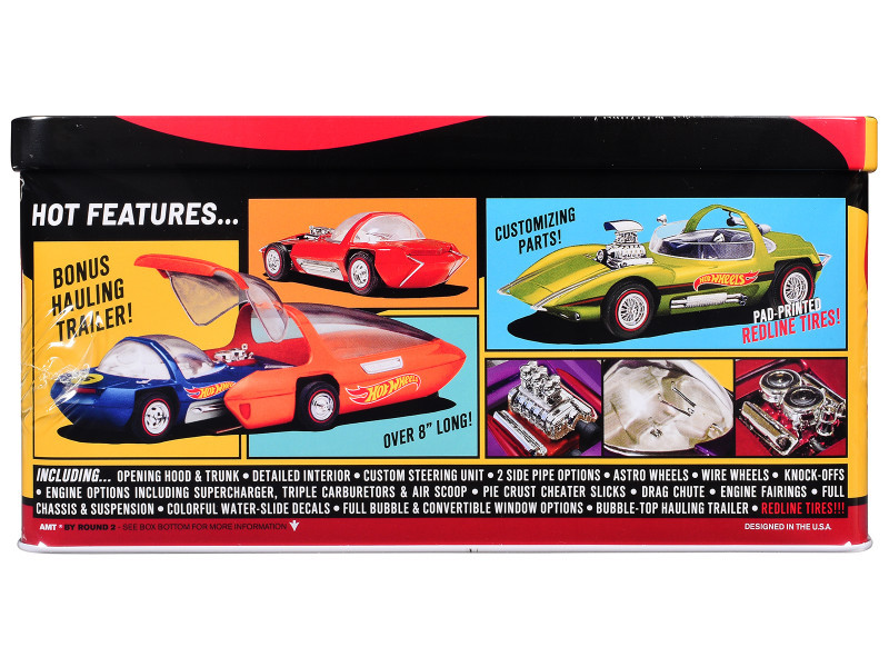 Skill 2 Model Kit Hot Wheels Silhouette with Collector Tin 1/25
