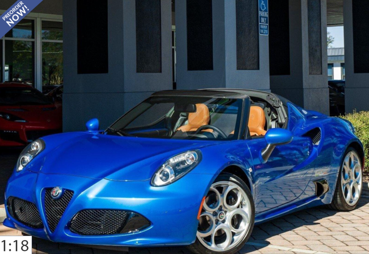 ☆BBR☆ アルファロメオ 4C concept 2011 1/18 1/18 ALFA ROMEO 4C CONCEPT Rosso Lava MOTOR SHOW GENEVA 2011