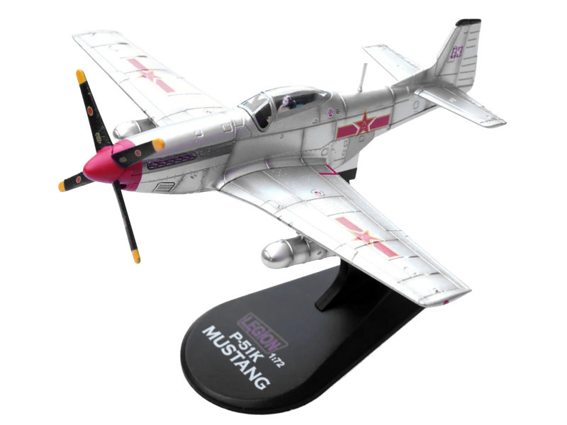 North American P-51D Mustang Aircraft "Captured from Chinese Nationalist Forces Chinese People's Revolution Military Museum" People's Liberation Army Air Force 1/72 Diecast Model Airplane by Legion