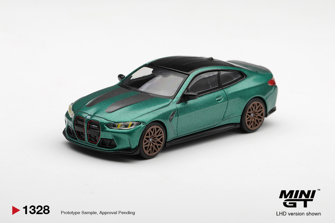 1/64 Mini GT BMW M4 CS G82 (Frozen Matte Isle of Man Green Metallic) Diecast Car Model