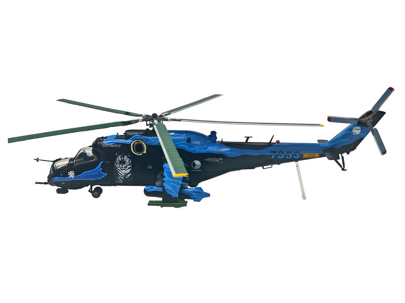 Mil Mi-24V Hind-E Helicopter "7353 231 Squadron 23 Wing NATO Tiger Meet Turkey" (2005) Czech Air Force 1/48 Diecast Model by Bless Wing