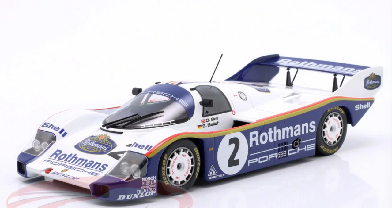 1/18 Werk83 1984 Porsche 956K #2 Winner 1000km Sandown Park Rothmans Porsche Stefan Bellof, Derek Bell Diecast Car Model