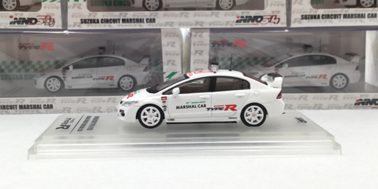 1/64 INNO64 Honda Civic Type-R TypeR (White) Diecast Car Model