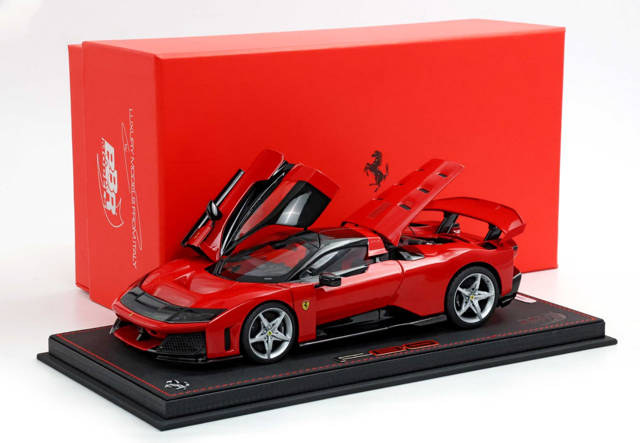 1/18 BBR Ferrari F80 (Rosso Corsa Red) Full Open Diecast Car Model Luxury Package