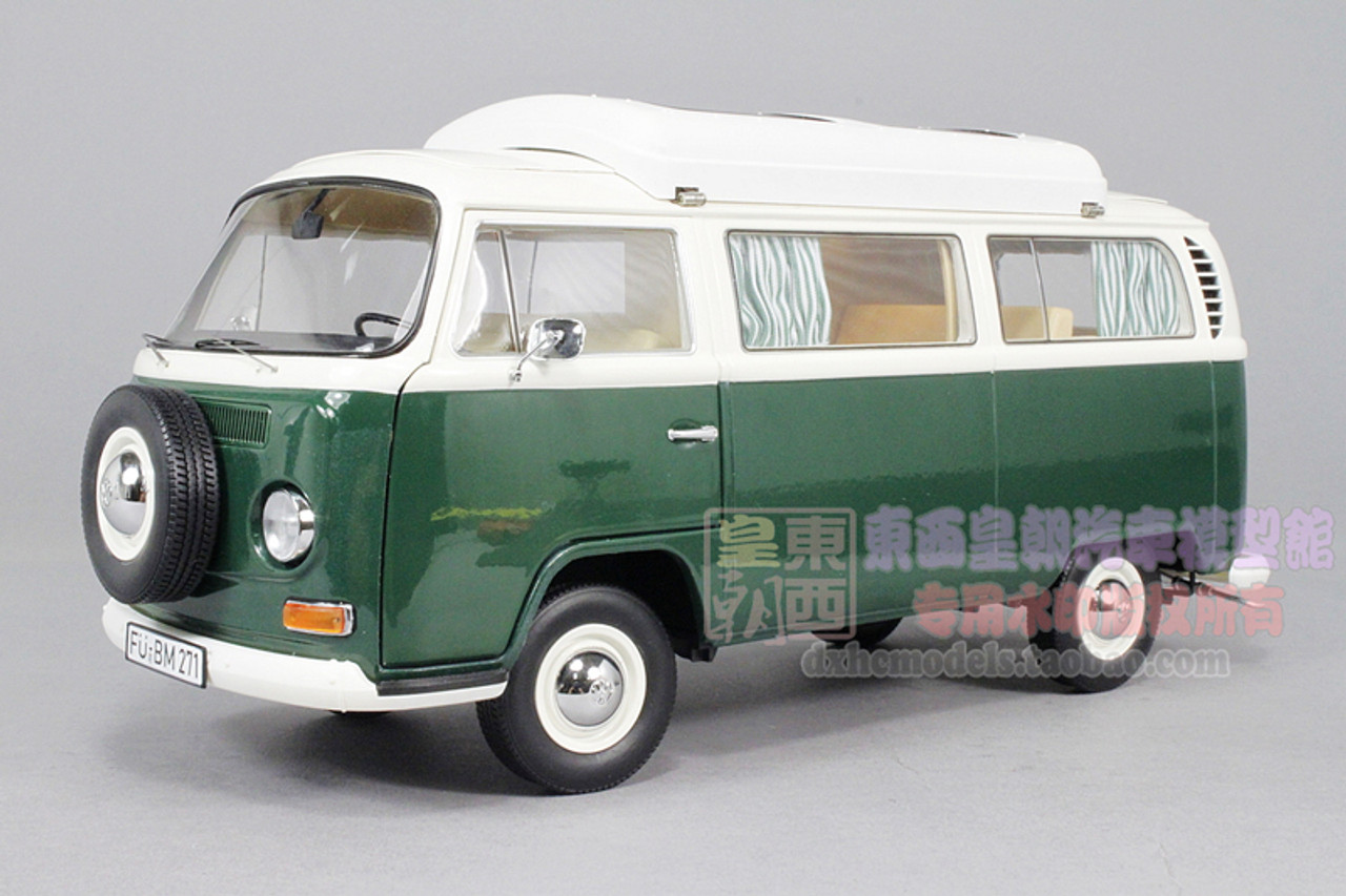 1/18 Schuco Volkswagen VW T2A Campingbus (Green) Diecast Car Model