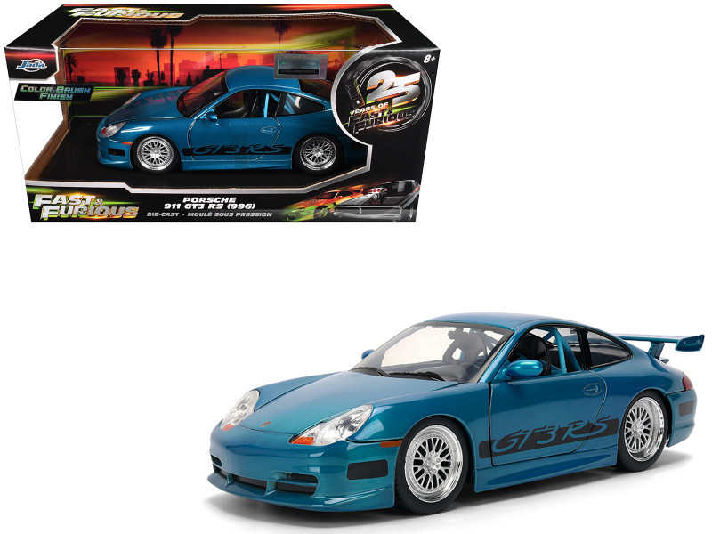 Porsche 911 GT3 RS (996) Blue Color Brush Finish 