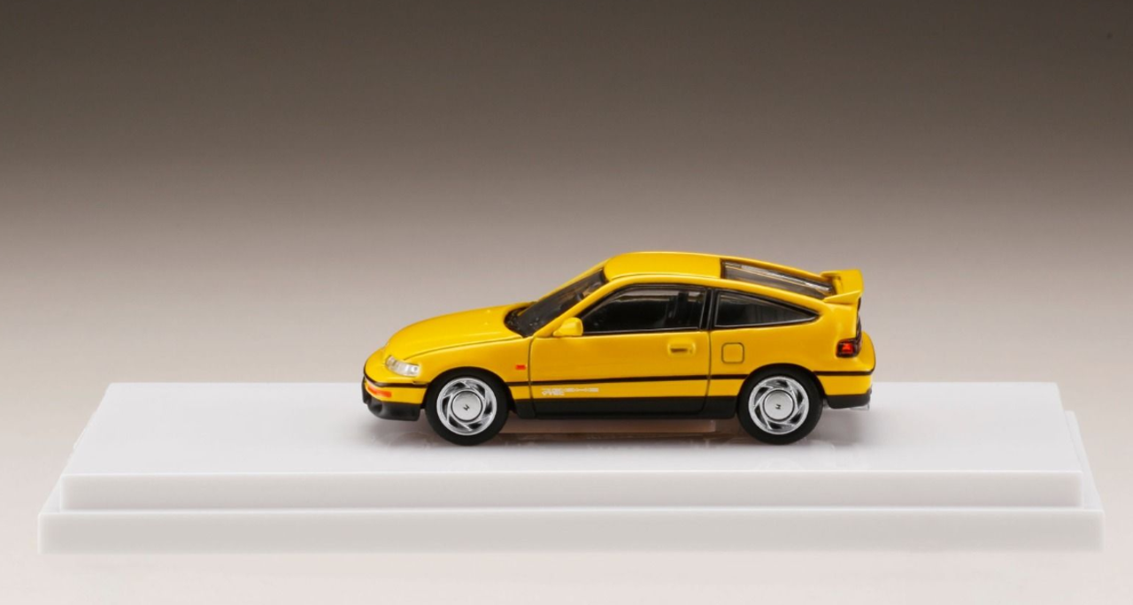 1/64 Hobby Japan Honda CR-X CRX EF8 (Yellow) Diecast Car Model