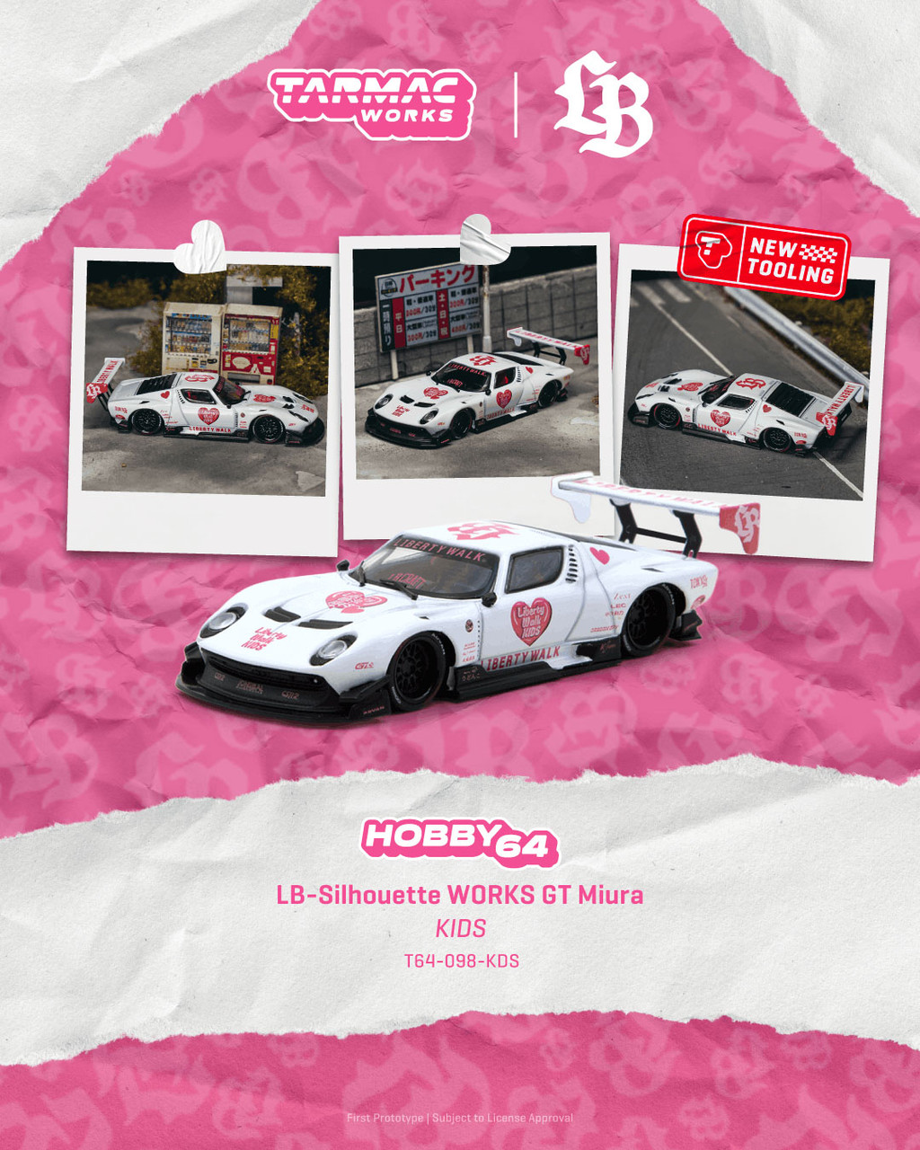 1/64 Tarmac Works Lamborghini Miura LB-Silhouette Works GT Miura