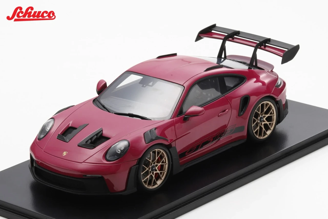 1/18 Schuco 2022 Porsche 911 (992) GT3 RS (Star Ruby Red) Car Model