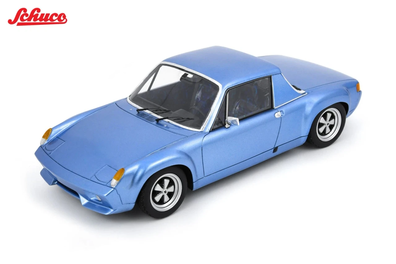 1/18 Schuco 1972 Porsche 916 Chassis #17 (Blue Metallic) Car Model
