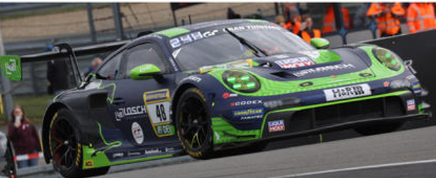 1/43 Spark Porsche 911 GT3 R (992) Evo26 No.48 48 LOSCH MOTORSPORT by Black Falcon 9th 24H Nürburgring 2026 D. Arrow - P. Assenheimer - T. Müller - D. Pereira Car Model