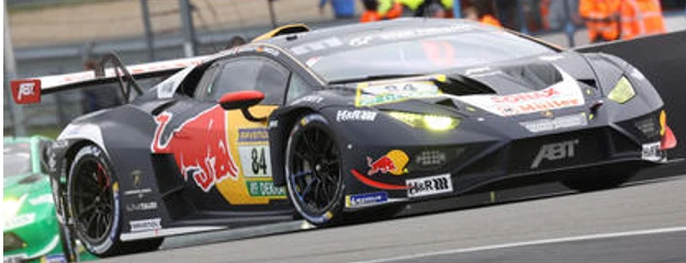 1/43 Spark Lamborghini Huracan GT3 EVO2 No.84 Red Bull Team ABT 24H Nürburgring 2026 L. Engstler - M. Bortolotti - P. Niederhauser Car Model