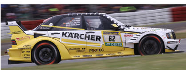 1/43 Spark Mercedes 190E HWA EVO.R No.62 HWA Engineering Speed 24H Nürburgring 2026 A. Adelson - S. Asch - L. Ludwig - M. Winkelhock Car Model