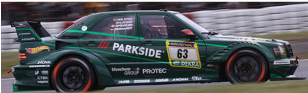 1/43 Spark Mercedes 190E HWA EVO.R No.63 HWA Engineering Speed 24H Nürburgring 2026 C. Gebhardt - E. Holstad - P. Ludwig - B. Spengler Car Model