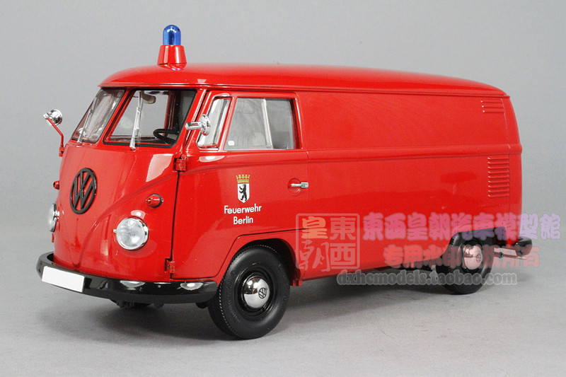 1/18 SCHUCO VOLKSWAGEN VW T1 TRANSPORTER FIREFIGHT BERLIN CAR