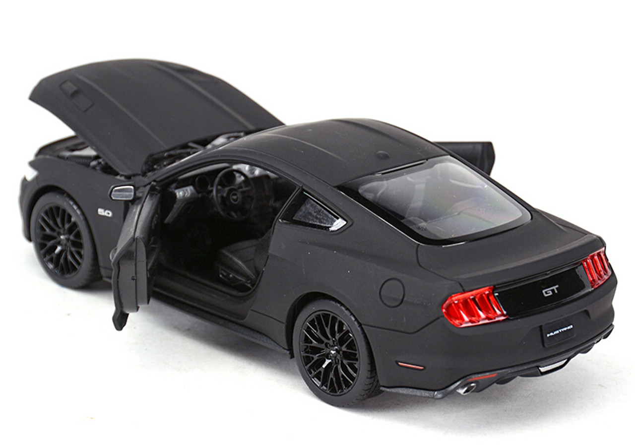 1/24 Welly FX Ford Mustang GT 5.0 (Matte Black) Diecast Car Model