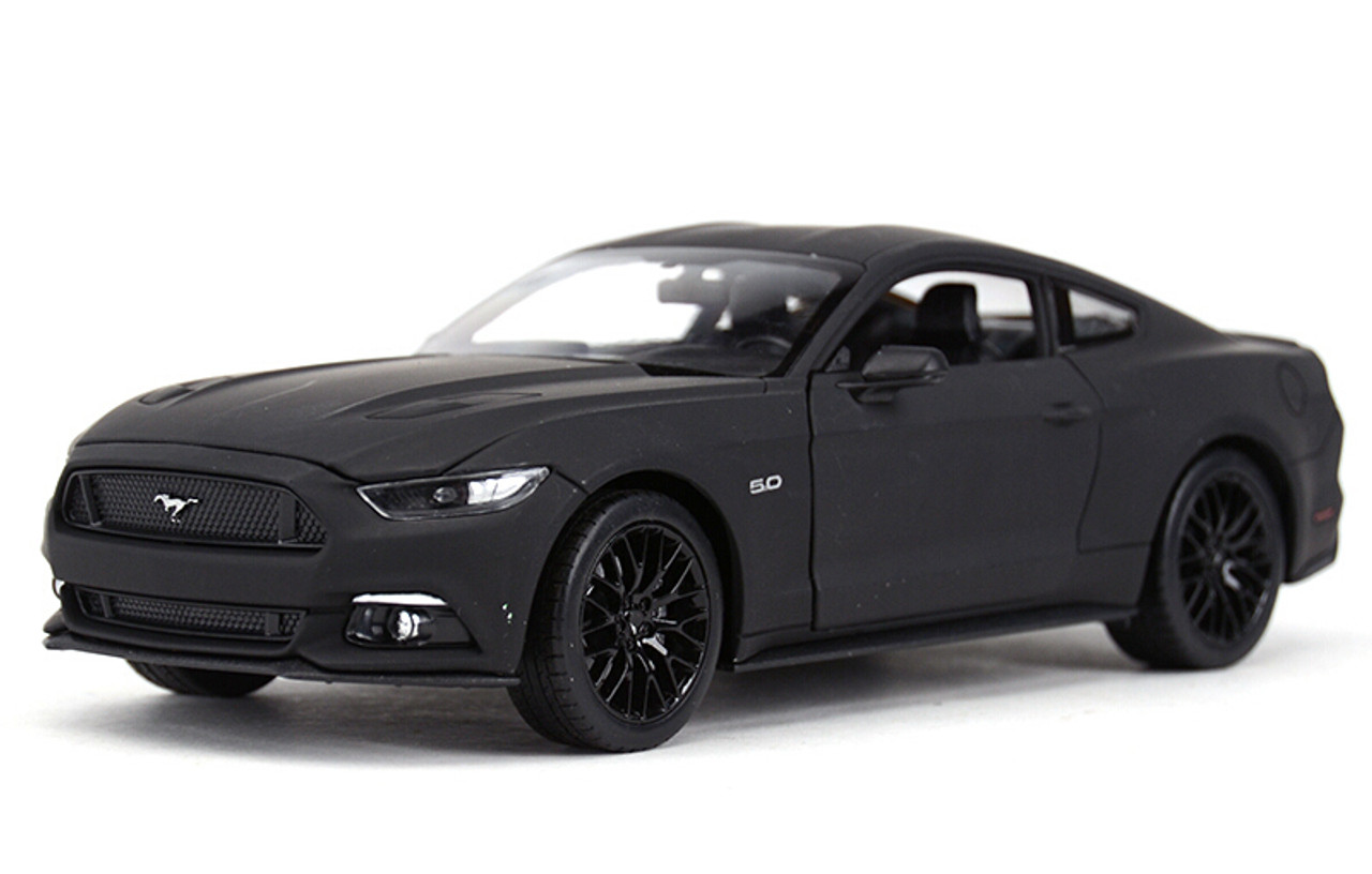 1/24 Welly FX Ford Mustang GT 5.0 (Matte Black) Diecast Car Model