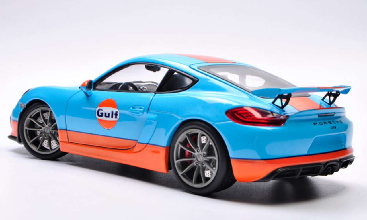 △入手困難！Schuco 1/18 ポルシェ Porsche ケイマン Cayman GT4 BLUE 