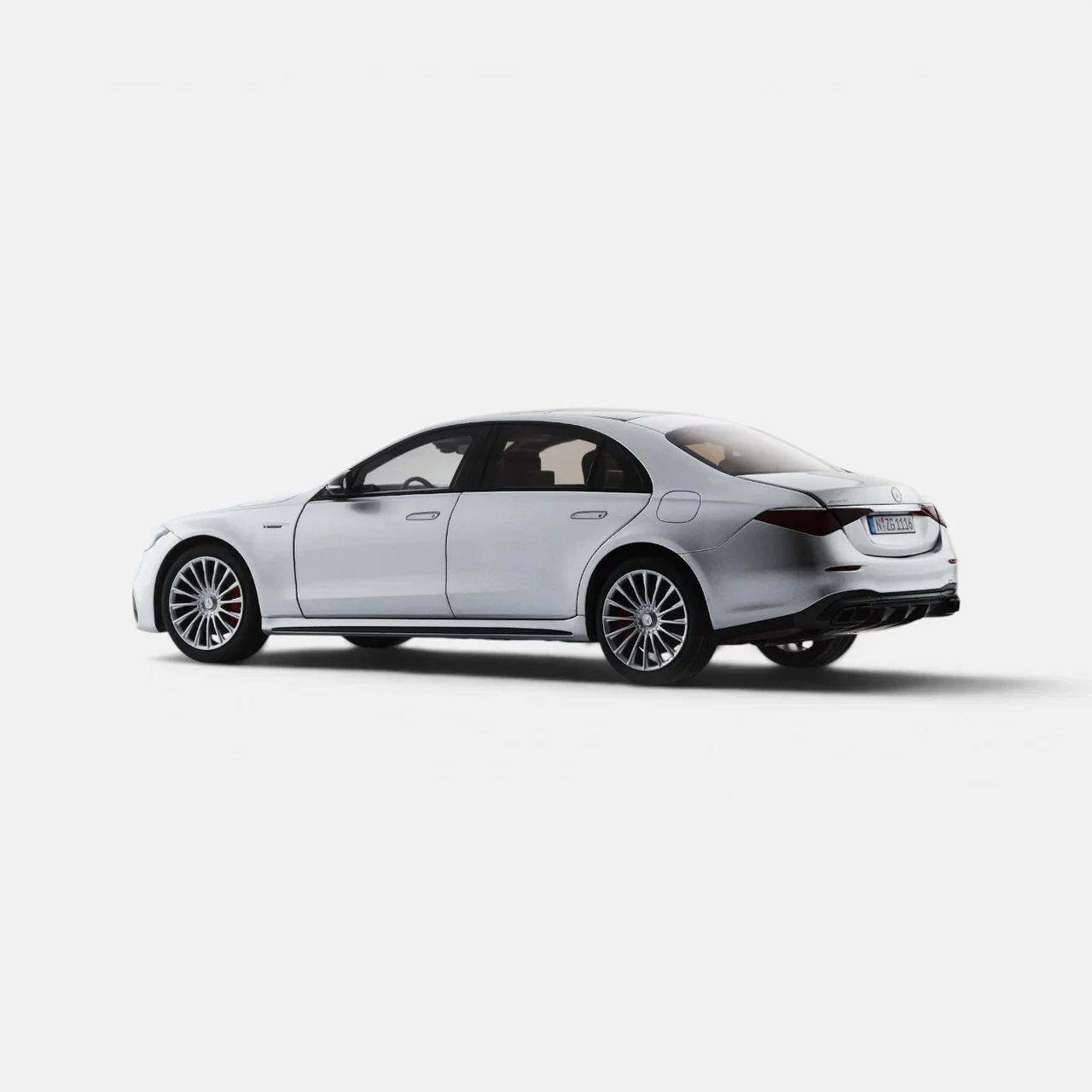 1/18 NZG 2026 Mercedes-AMG S 63 E Performance (High-Tech Silver) Diecast Car Model