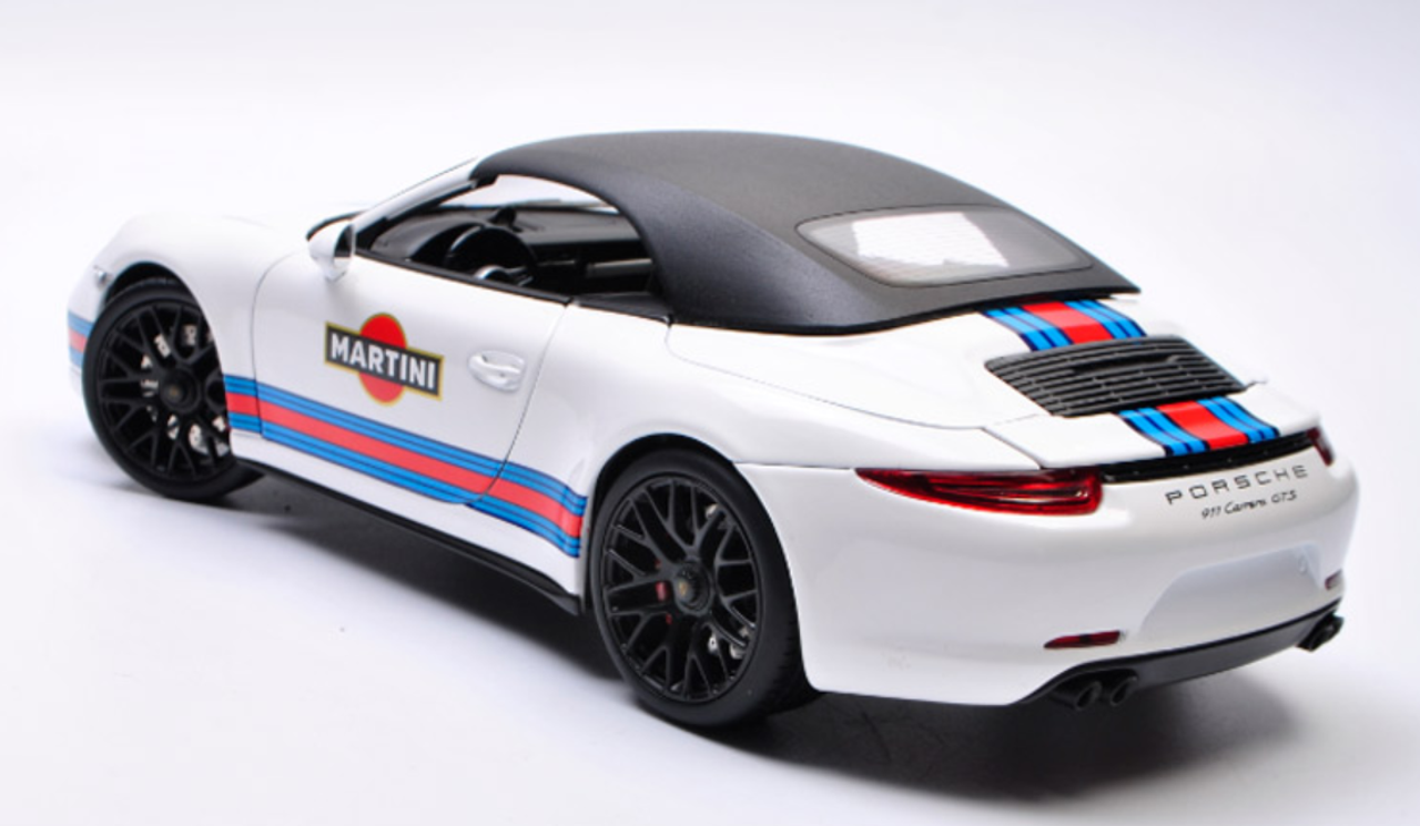 1/18 Schuco Porsche Cayman GT4 (Martini) Diecast Car Model