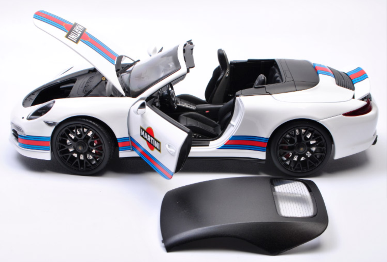 1/18 Schuco Porsche Cayman GT4 (Martini) Diecast Car Model