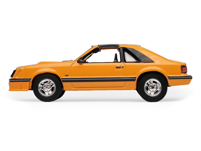 1/64 Greenlight 1982 Ford Fox Mustang (Medium Vanilla Yellow) Diecast Car Model