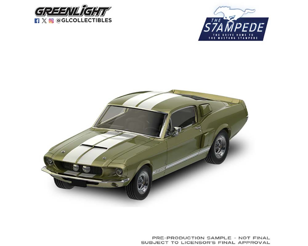 1/64 Greenlight 1967 Ford Shelby GT500 Fastback (Lime Green Gold) Diecast Car Model