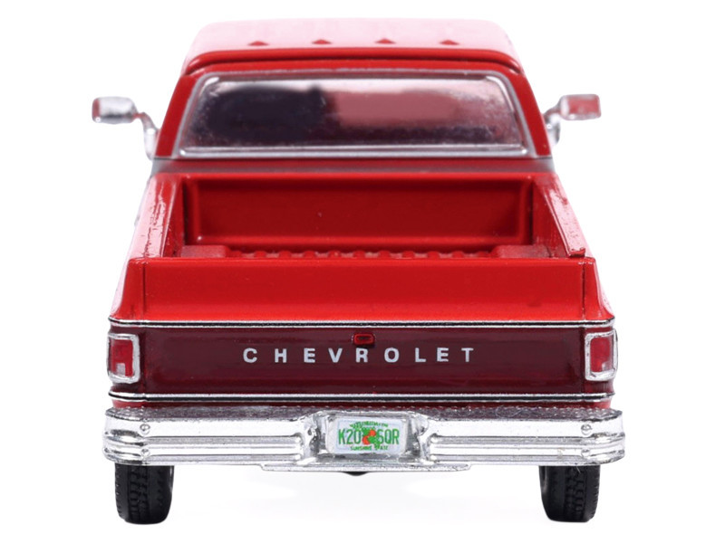 1979 Chevrolet Scottsdale K20 Pickup Truck Carmine Red Two-Tone 1/64 Diecast Model by IXO Models