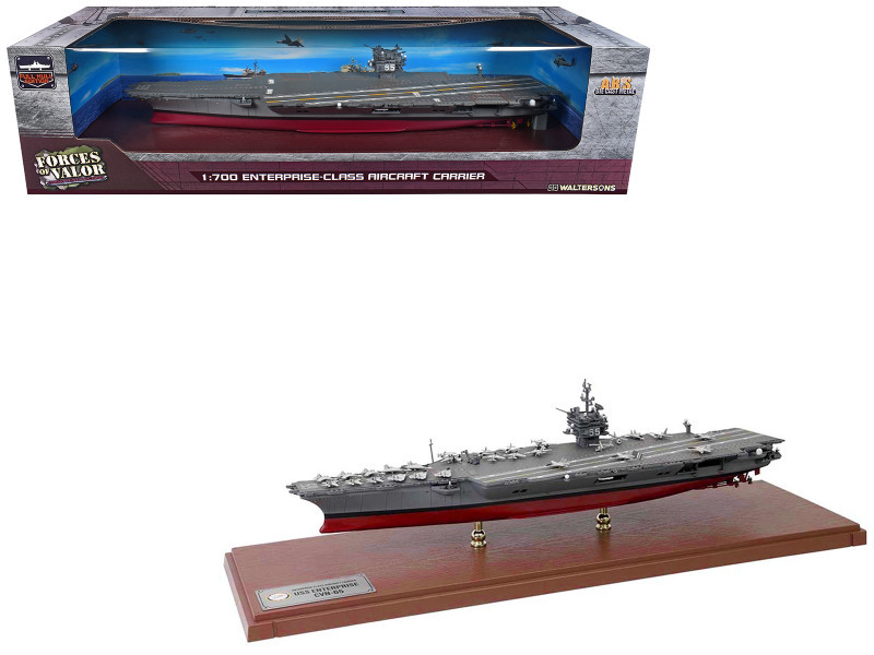 USS Enterprise (CVN-65) Enterprise-Class Aircraft Carrier United States Navy "Full Hull Edition" Series 1/700 Diecast Model by Forces of Valor