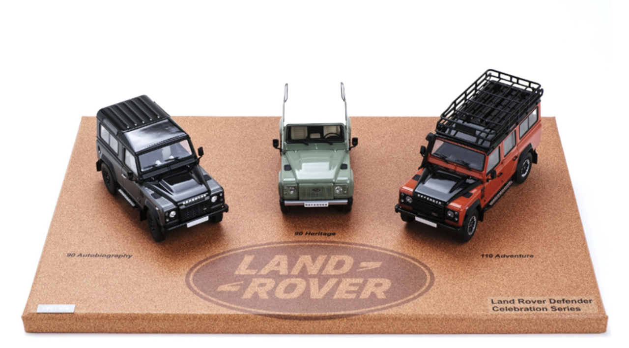 1/43 AR Almost Real Land Rover Defender 3 Car Set Anniversary Edition Diecast Car Model