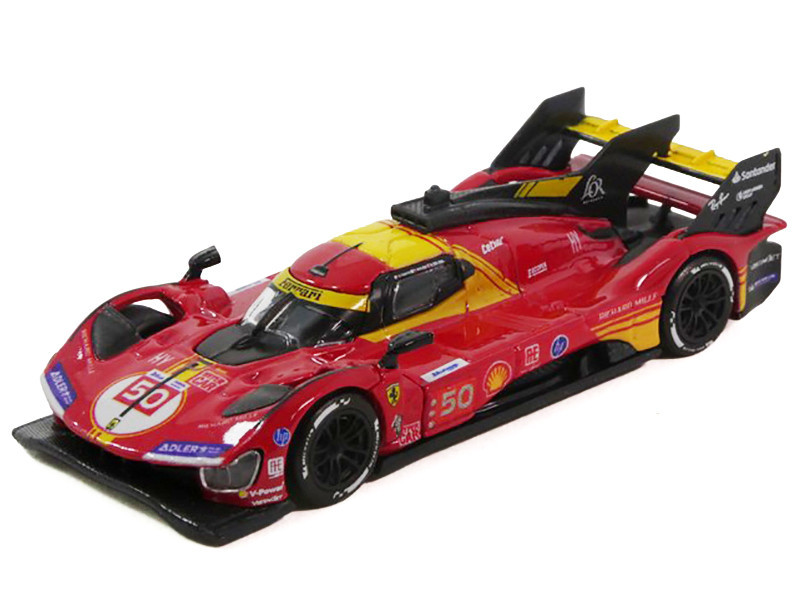 1/64 Polistil 2024 Ferrari 499P #50 Winner 24h LeMans 2024 Nielsen, Fuoco, Molina Car Model