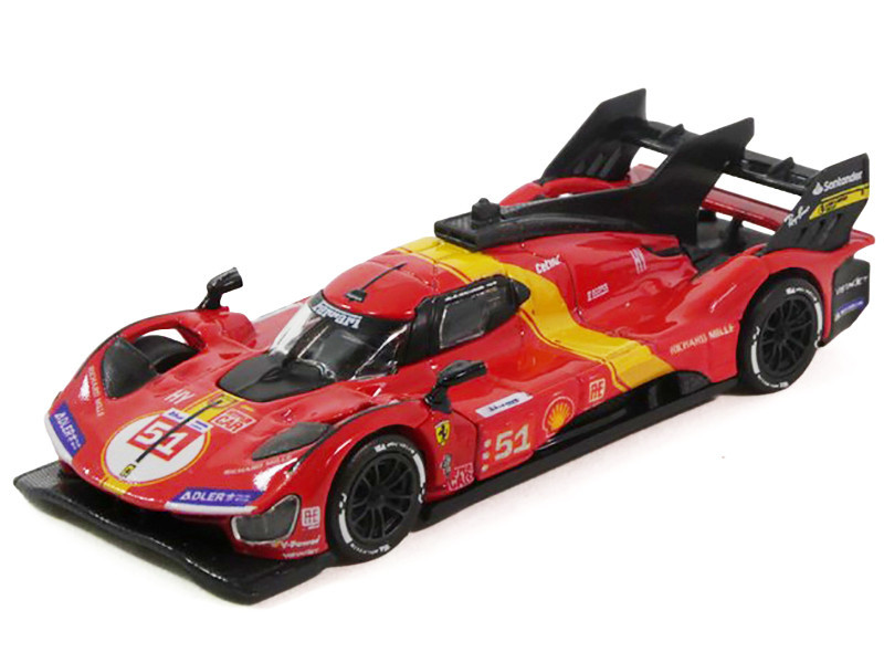 1/64 Polistil 2023 Ferrari 499P #51 Winner 24h LeMans 2023 Pier Guidi, Calado, Giovinazzi Car Model