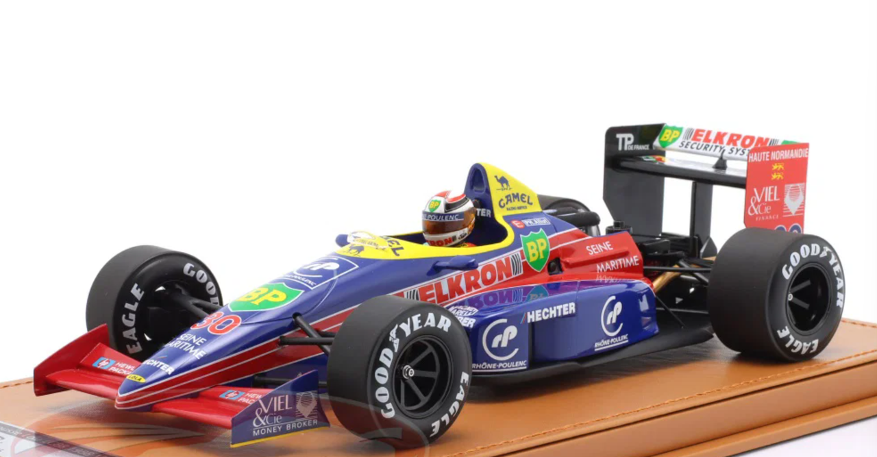 1/18 Tecnomodel 1988 Formula 1 Philippe Alliot Lola LC88 #30 Monaco GP Car Model