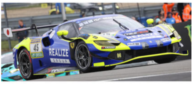 1/43 Looksmart Ferrari 296 GT3 Evo26 No.45 REALIZE KONDO RACING with Rinaldi24H Nürburgring 2026 24H Nürburgring 2026 D. Perel - D. Marschall - T. Vermeulen - T. Neubauer Car Model