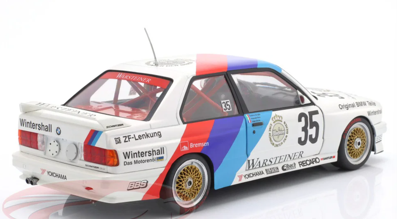 1/18 Werk83 1989 BMW M3 (E30) #35 Winner 24h Nürburgring BMW M Team Schnitzer Emanuele Pirro, Roberto Ravaglia, Fabien Giroix Diecast Car Model