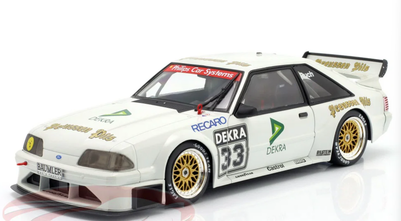 1/18 Werk83 1993 Ford Mustang 5.0 GT #33 DTM Ruch Motorsport Gerd Ruch Diecast Car Model