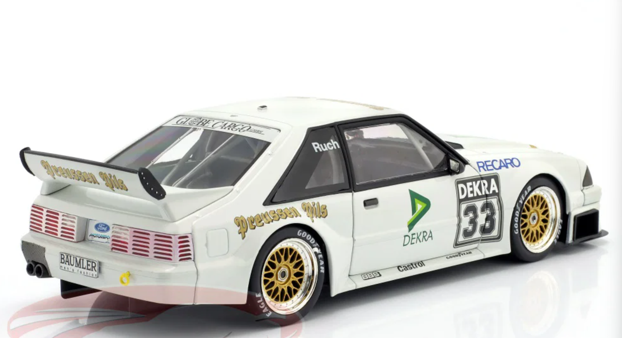 1/18 Werk83 1993 Ford Mustang 5.0 GT #33 DTM Ruch Motorsport Gerd Ruch Diecast Car Model