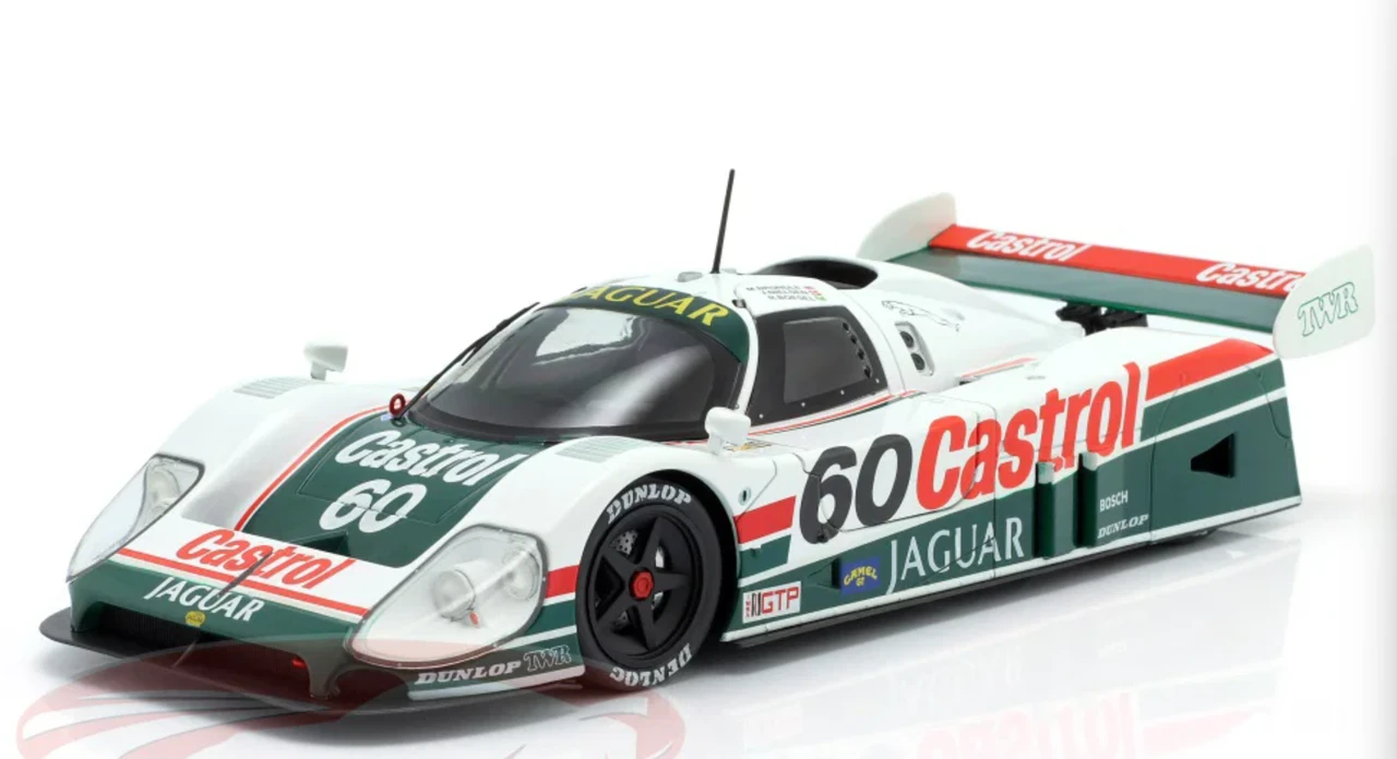 1/18 Werk83 1988 Jaguar XJR-9 #60 Winner 24h Daytona Castrol Jaguar Racing John Nielsen, Raul Boesel, Martin Brundle Diecast Car Model