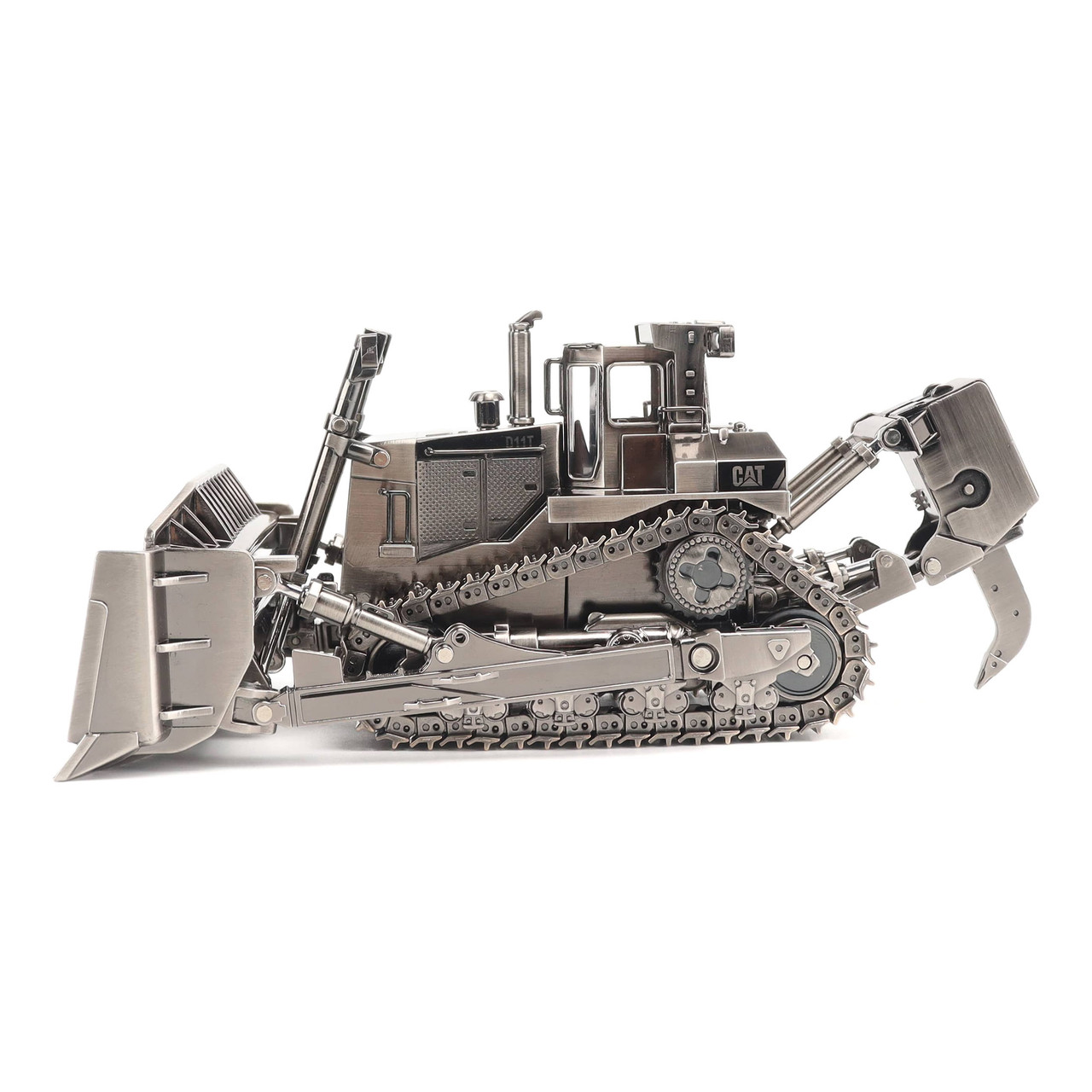 1/50 Diecast Masters D11T Track-Type Tractor Antique Silver Finish Diecast Model