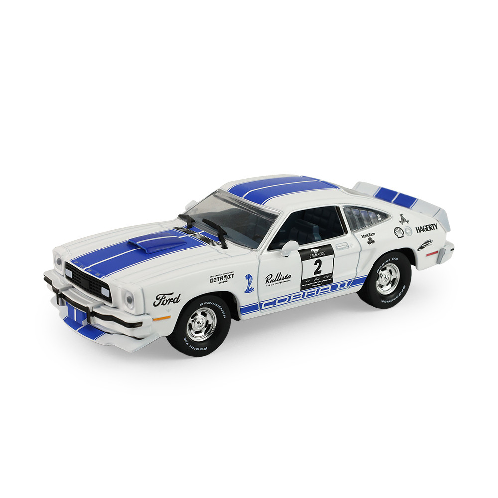1/43 Greenlight 1976 Ford Mustang Cobra II Stampede Car #2 Diecast Car Model