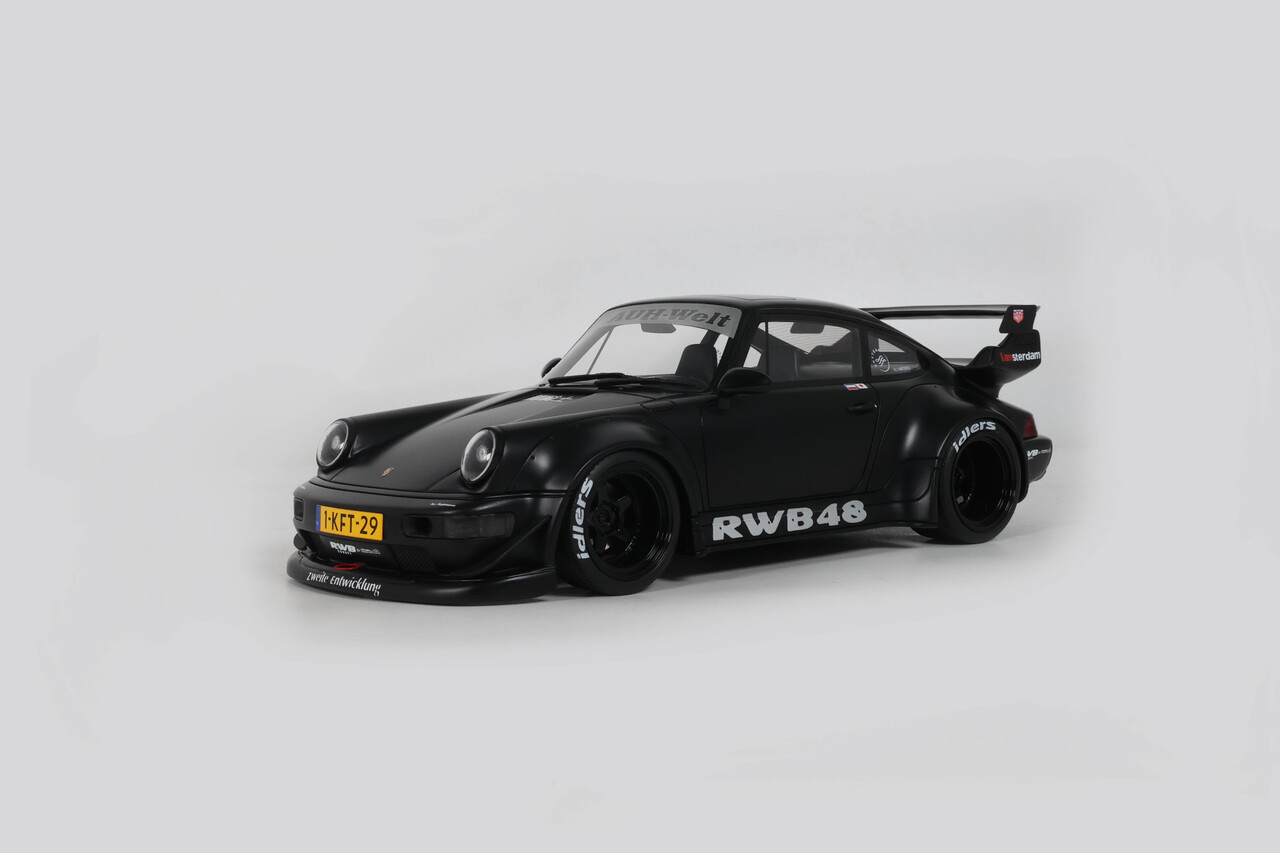 1/18 GT Spirit 2013 Porsche 911 964 RWB (Flat Black) Car Model