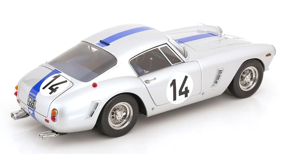 1/12 KK-Scale 1961 Ferrari 250 GT SWB #14 3rd 24h LeMans Pierre Noblet Pierre Noblet, Jean Guichet Diecast Car Model