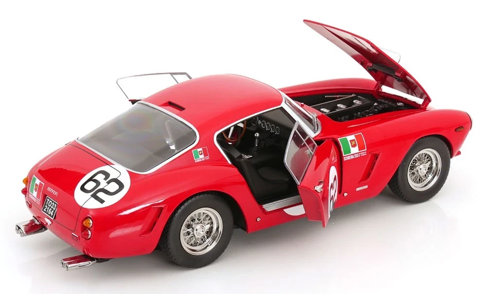 1/12 KK-Scale 1960 Ferrari 250 GT SWB #62 Winner Coppa Inter-Europa Monza Scuderia Serenissima Carlo-Maria Abate Diecast Car Model