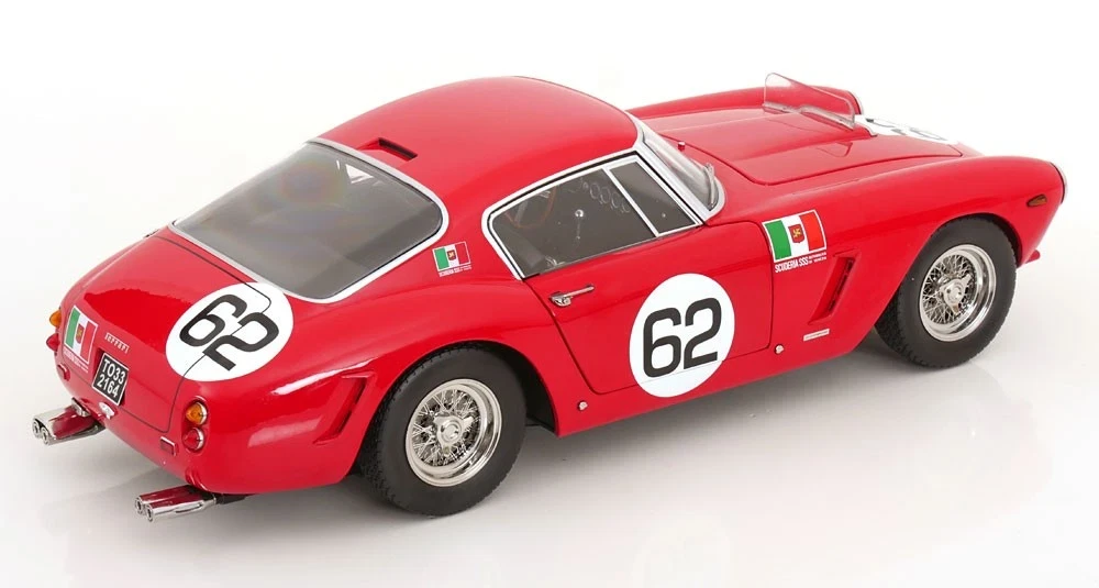 1/12 KK-Scale 1960 Ferrari 250 GT SWB #62 Winner Coppa Inter-Europa Monza Scuderia Serenissima Carlo-Maria Abate Diecast Car Model