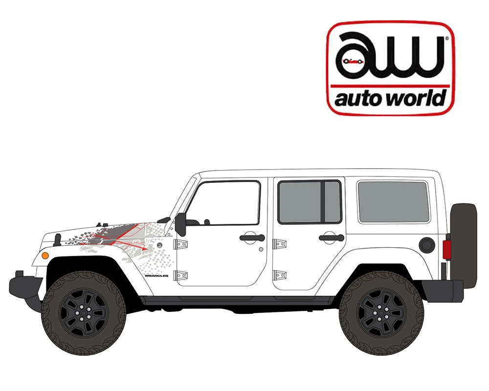 1/64 Auto World 2016 Jeep Wrangler Backcountry Edition (White) Diecast Car Model