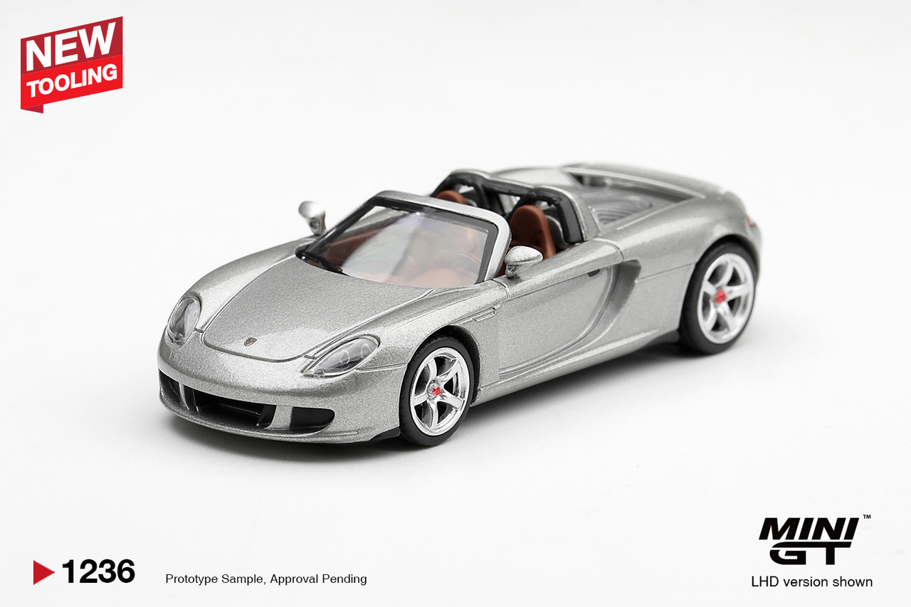 1/64 Mini GT Porsche Carrera GT (GT Silver) Diecast Car Model