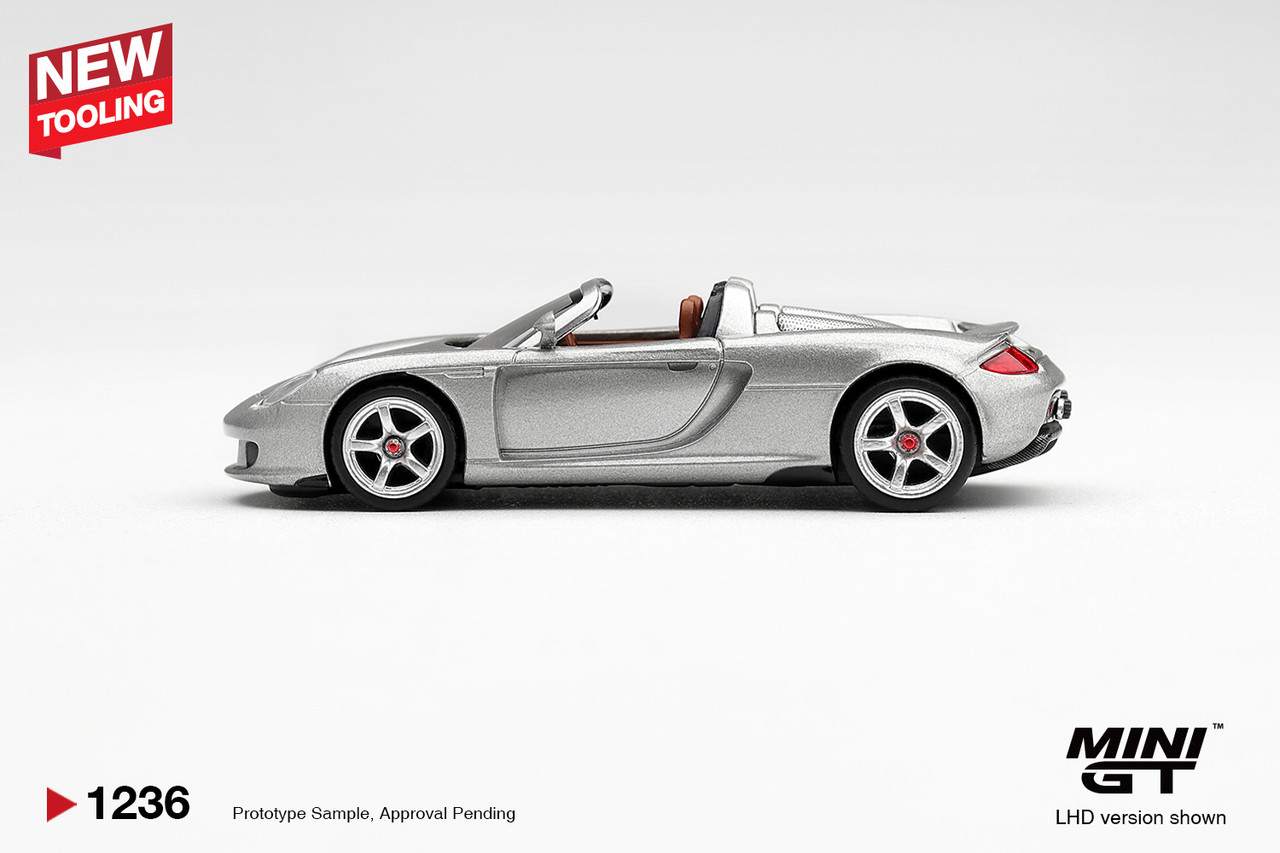 1/64 Mini GT Porsche Carrera GT (GT Silver) Diecast Car Model